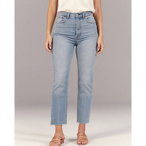 Abercrombie & Fitch Ankle Straight Ultra High Rise